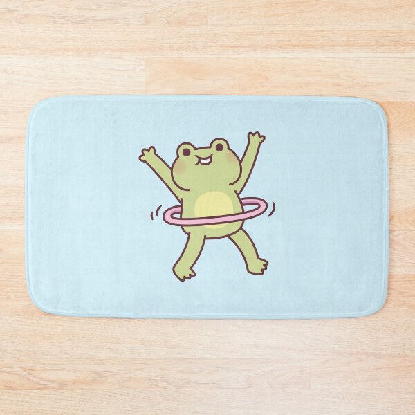 Item preview, Cute Frog Playing With Hoop designed and sold by rustydoodle.