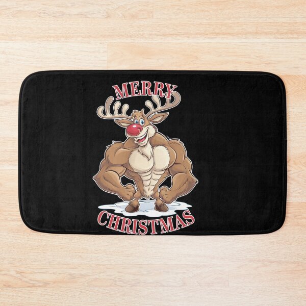 Item preview, Flexing Xmas Reindeer designed and sold by Tee Studio.