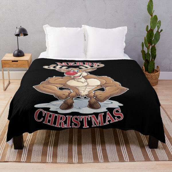 Item preview, Flexing Xmas Reindeer designed and sold by Tee Studio.