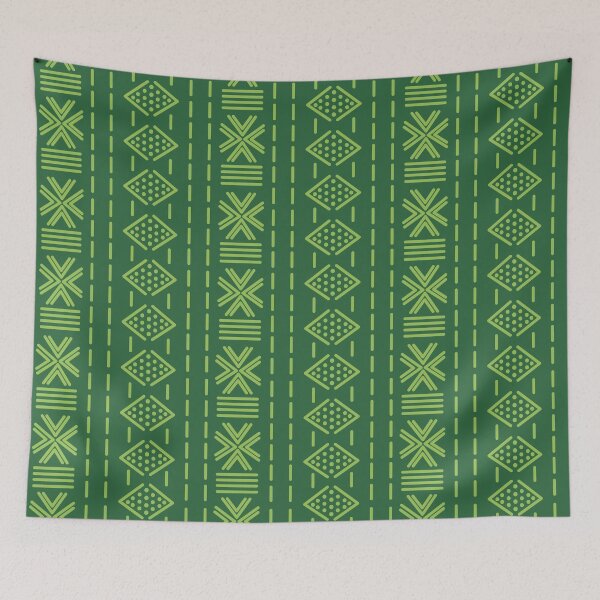 Item preview, Bogolan Green Pattern designed and sold by Wolagno.