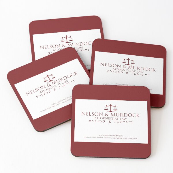 Item preview, Nelson And Murdock business card designed and sold by Ukuleledoodle.