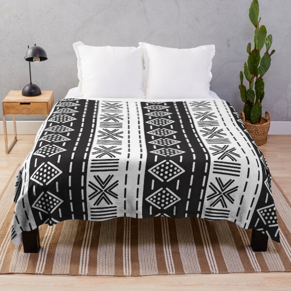 Item preview, Bogolan Black and white pattern designed and sold by Wolagno.