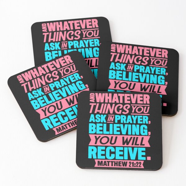 Item preview, Matthew 21:22 Whatever You Ask In Prayer Believing You Will Receive designed and sold by plushism.