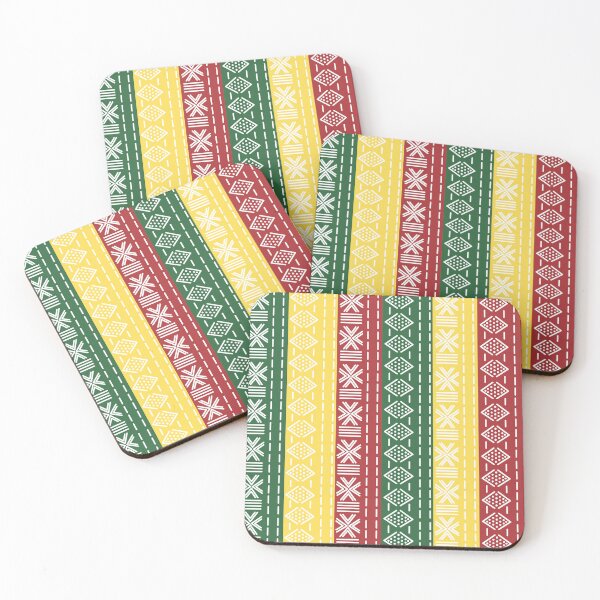 Item preview, Bogolan Rasta three colors - red yellow green designed and sold by Wolagno.