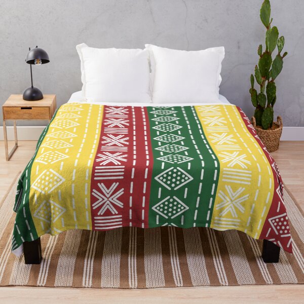 Item preview, Bogolan Rasta three colors - red yellow green designed and sold by Wolagno.