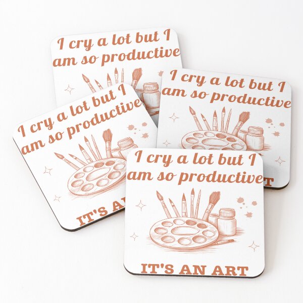Item preview, I Cry A Lot But I Am So Productive | Swiftie Mood designed and sold by Gems-Canvas.