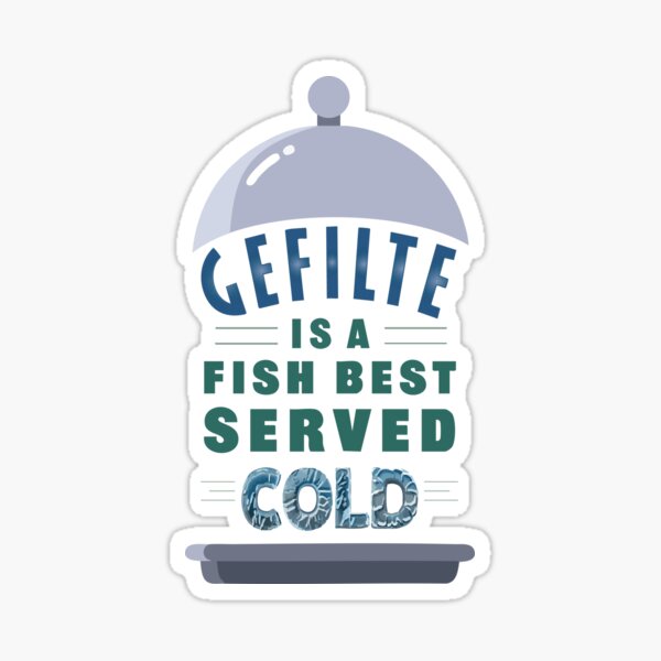 Item preview, Gefilte is a Fish Best Served Cold | Funny Jewish Gift designed and sold by Gems-Canvas.