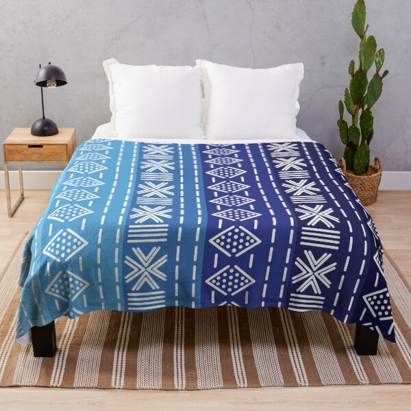 Item preview, Bogolan Blue Pattern designed and sold by Wolagno.
