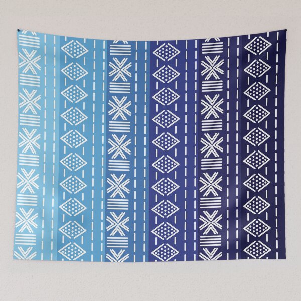 Item preview, Bogolan Blue Pattern designed and sold by Wolagno.