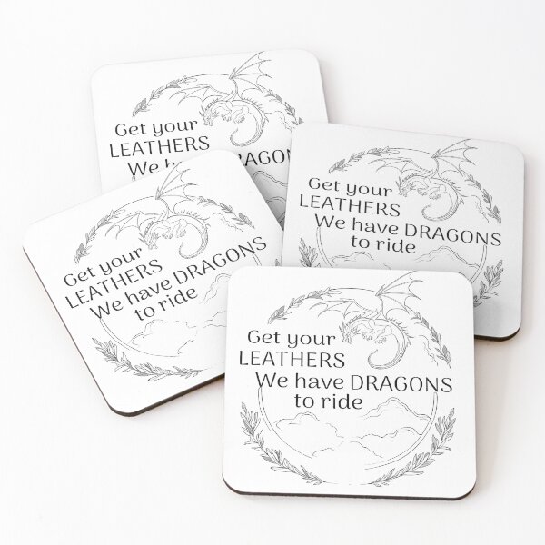 Item preview, Get Your Leathers We Have Dragons to Ride designed and sold by Gems-Canvas.