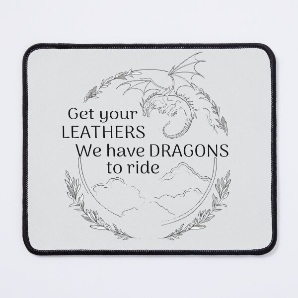 Item preview, Get Your Leathers We Have Dragons to Ride designed and sold by Gems-Canvas.