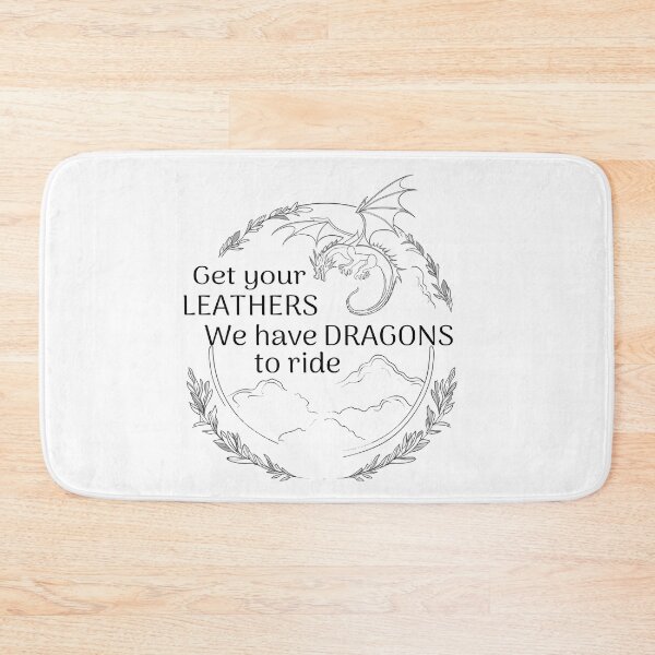 Item preview, Get Your Leathers We Have Dragons to Ride designed and sold by Gems-Canvas.