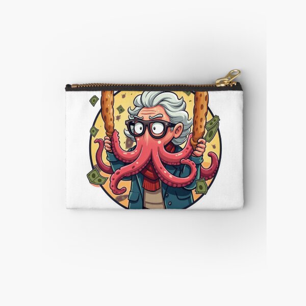 Item preview, Grandma Octopus Robbing a Bank with Baguettes – Viral Drop 2025 designed and sold by Imaginarium of Chaos falcon88 .