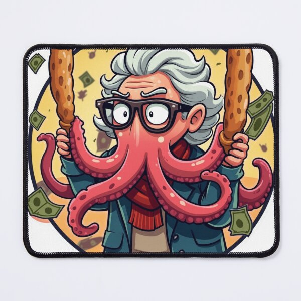 Item preview, Grandma Octopus Robbing a Bank with Baguettes – Viral Drop 2025 designed and sold by Imaginarium of Chaos falcon88 .