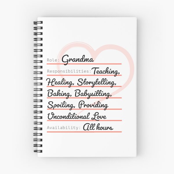 Item preview, Grandma Responsibilities - Funny Grandma Gift designed and sold by Gems-Canvas.