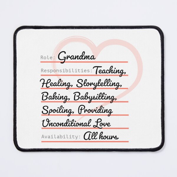 Item preview, Grandma Responsibilities - Funny Grandma Gift designed and sold by Gems-Canvas.