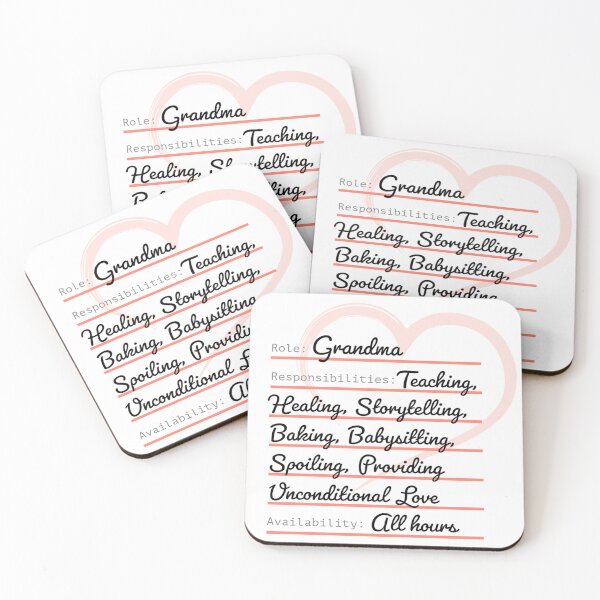 Item preview, Grandma Responsibilities - Funny Grandma Gift designed and sold by Gems-Canvas.