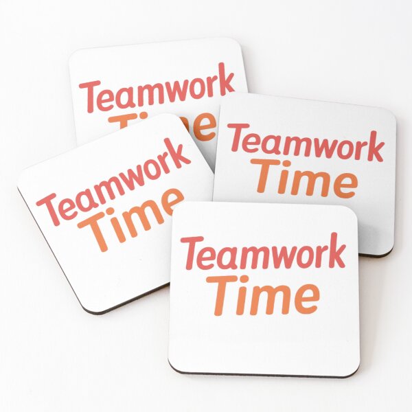 Item preview, Teamwork Time – Playful Handwritten Words in Fox Colors designed and sold by Educational Prints & Fun ABC Designs.