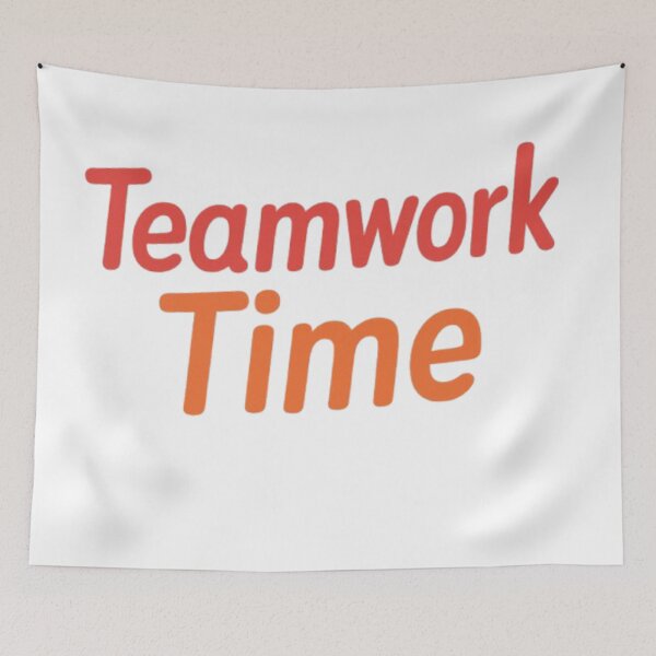 Item preview, Teamwork Time – Playful Handwritten Words in Fox Colors designed and sold by Educational Prints & Fun ABC Designs.