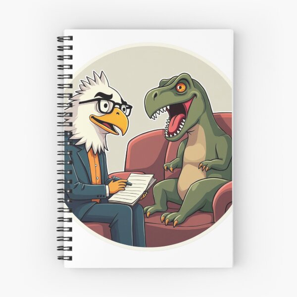 Item preview, Bald Eagle Therapist Talking to a Crying T-Rex – Viral Drop 2025 designed and sold by Imaginarium of Chaos falcon88 .