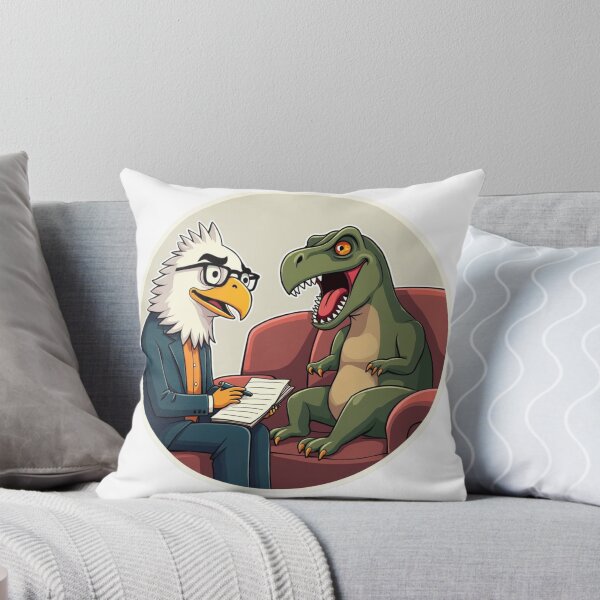 Item preview, Bald Eagle Therapist Talking to a Crying T-Rex – Viral Drop 2025 designed and sold by Imaginarium of Chaos falcon88 .