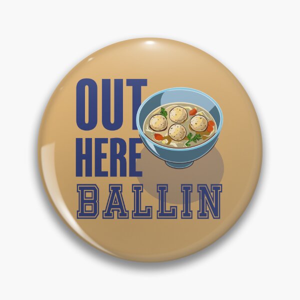 Item preview, Out Here Ballin Funny Jewish Gift designed and sold by Gems-Canvas.