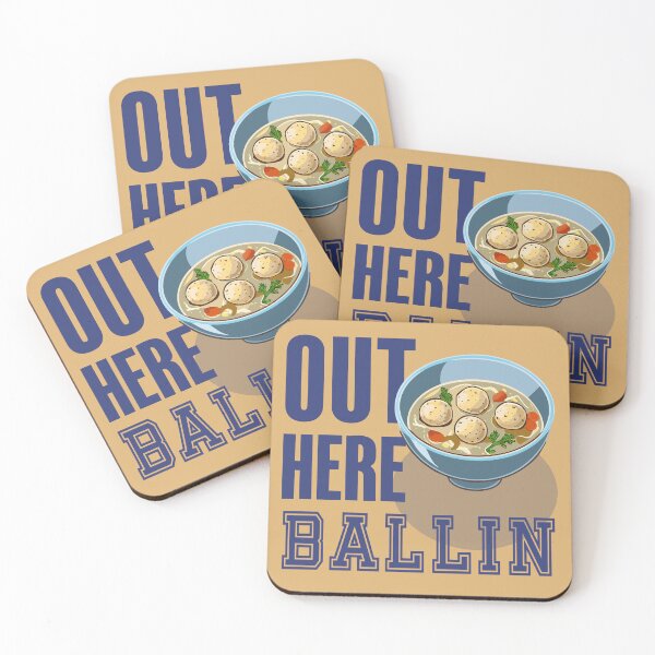 Item preview, Out Here Ballin Funny Jewish Gift designed and sold by Gems-Canvas.