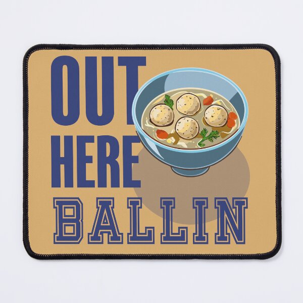 Item preview, Out Here Ballin Funny Jewish Gift designed and sold by Gems-Canvas.