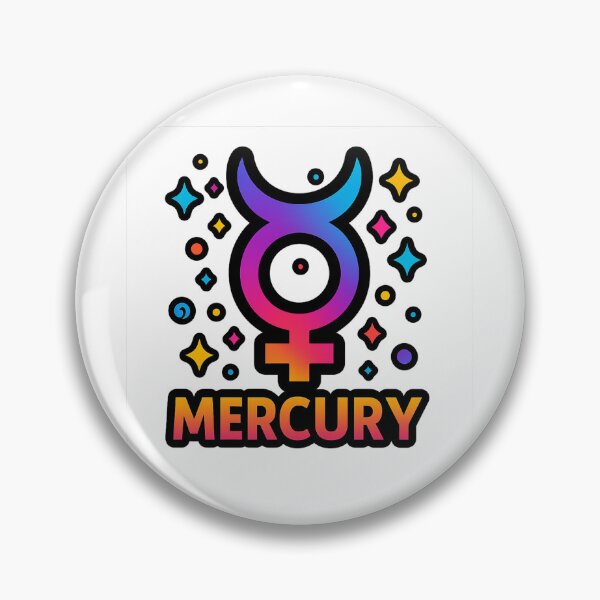 Item preview, Mercury • Psychedelic Astral Symbol designed and sold by sifo2024.