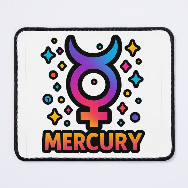 Item preview, Mercury • Psychedelic Astral Symbol designed and sold by sifo2024.
