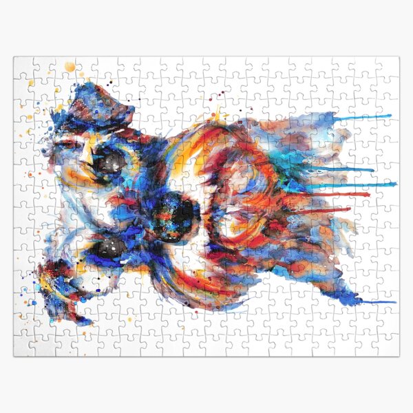 Aperçu de l'œuvre Aquarelle visage de schnauzer créée et vendue par caracatita75.