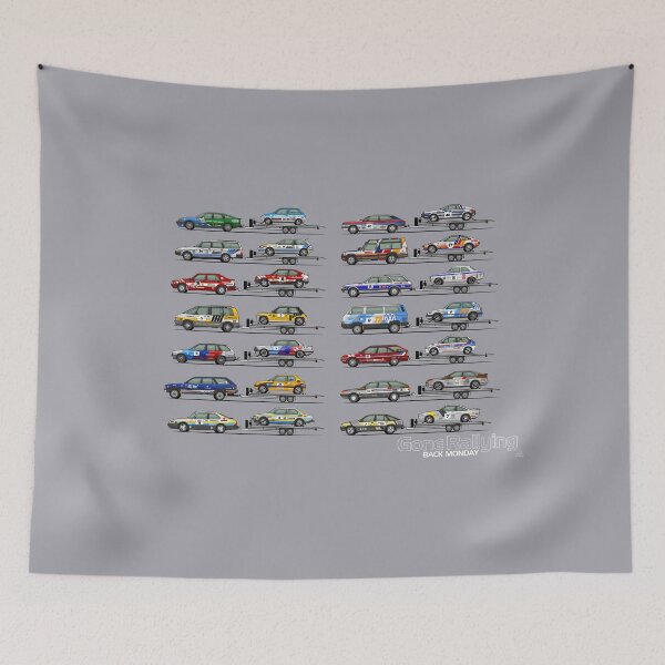 Item preview, Gone Rallying, Back Monday - complete collection of 80's rally cars designed and sold by RJWautographics.