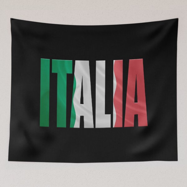 Item preview, Word Italia with an overlay of a facsimile of the Italian flag. designed and sold by funkyworm.