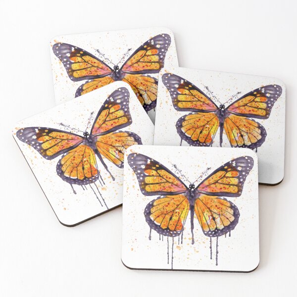 Aperçu de l'œuvre Monarch Butterfly watercolor créée et vendue par caracatita75.