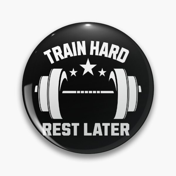 Artikelvorschau, Train Hard, Rest Later – Motivationsdesign für Fitness-Fans entworfen und verkauft von ByZimbo.