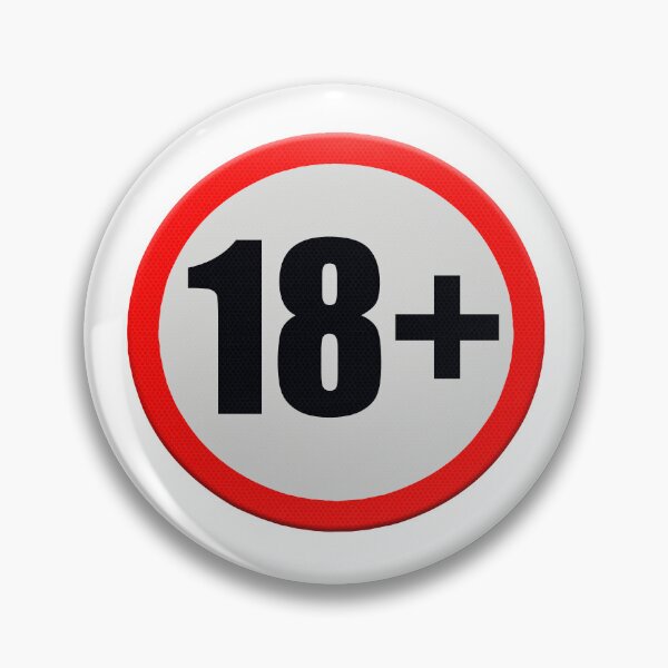 Item preview, Road sign with the text 18+ designed and sold by funkyworm.