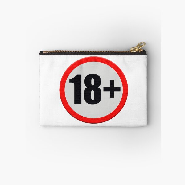 Item preview, Road sign with the text 18+ designed and sold by funkyworm.
