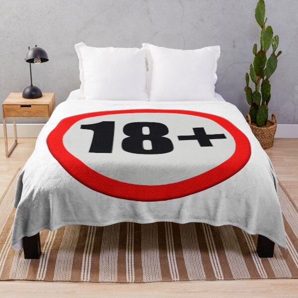 Item preview, Road sign with the text 18+ designed and sold by funkyworm.