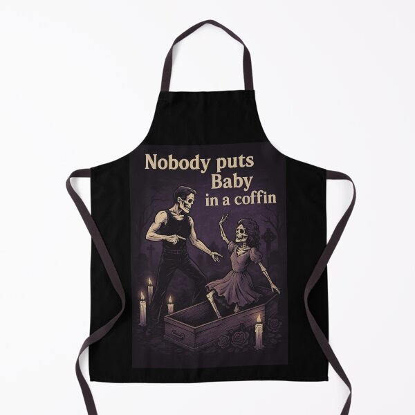 Item preview, Nobody Puts Baby in a Coffin – Gothic Dance Skeleton Art designed and sold by Sandy's Cheeky Studio.