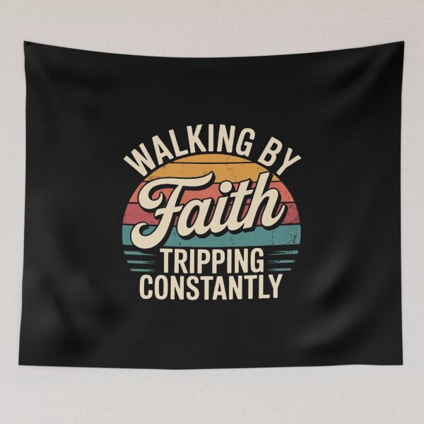 Item preview, Vintage Christian Bible Walking By Faith Tripping Constantly  designed and sold by artcultreone.