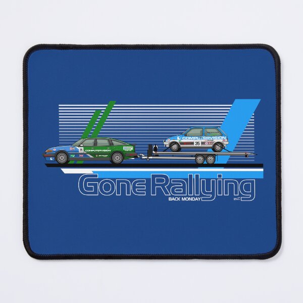 Item preview, Gone Rallying, Back Monday - Rover SD1 & MG Metro 80's rally cars designed and sold by RJWautographics.