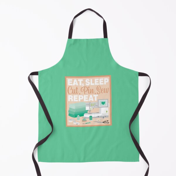 Item preview, Eat Sleep Repeat General Sewing - Embroidery Machine - GREEN designed and sold by StellarFX.
