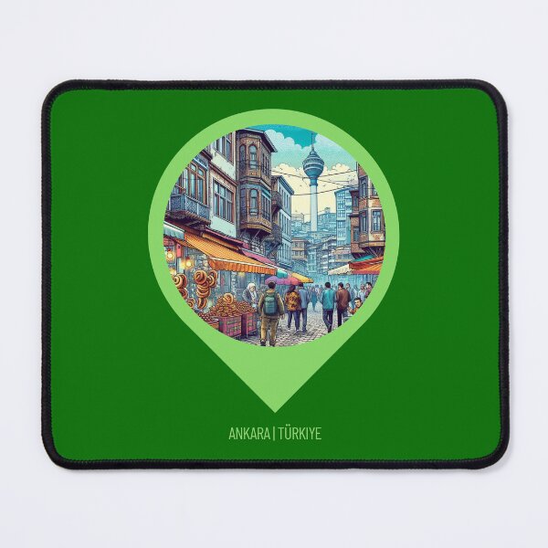 Item preview, Ankara Türkiye 80s Retro Cityscape – Vibrant Vintage AI Art for Clothing, Gifts, and Travel Lovers designed and sold by knalpot-design.
