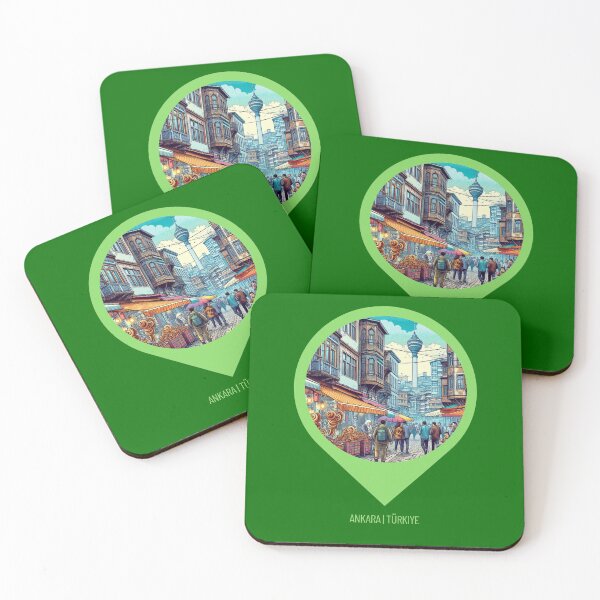 Item preview, Ankara Türkiye 80s Retro Cityscape – Vibrant Vintage AI Art for Clothing, Gifts, and Travel Lovers designed and sold by knalpot-design.