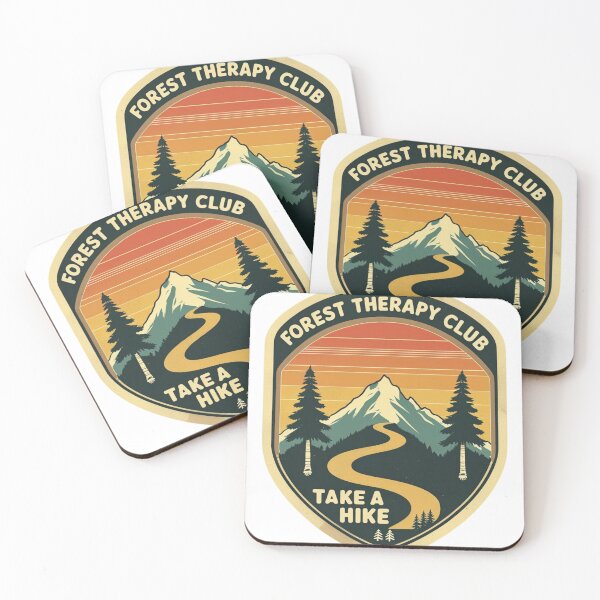 Item preview,  Forest Therapy Club – Take a Hike Retro Hiking T-Shirt designed and sold by fantasyy.