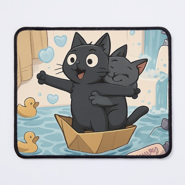 Item preview, Sweet Black Cats Friendship Moment designed and sold by Triple-NTH.