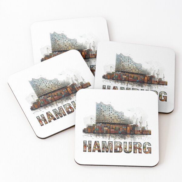 Item preview, Hamburg – "Harbor Echo: Sticker of Steel & Sea" Ultra Gift Drop: Summer Edition designed and sold by Imaginarium of Chaos falcon88 .