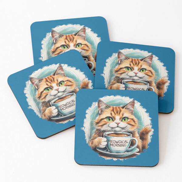 Item preview, Meowgical Morning designed and sold by TestudoDesign.