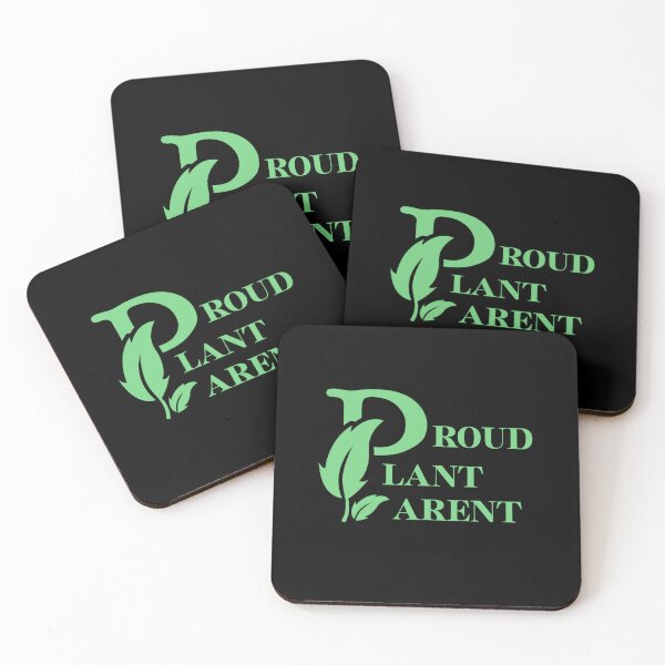 Item preview, Proud plant parent house plant art black bg designed and sold by RedOrBlueIts4U.