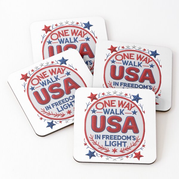 Item preview, One Way USA Freedom Embroidered Patch Design designed and sold by ArtDesignTp.